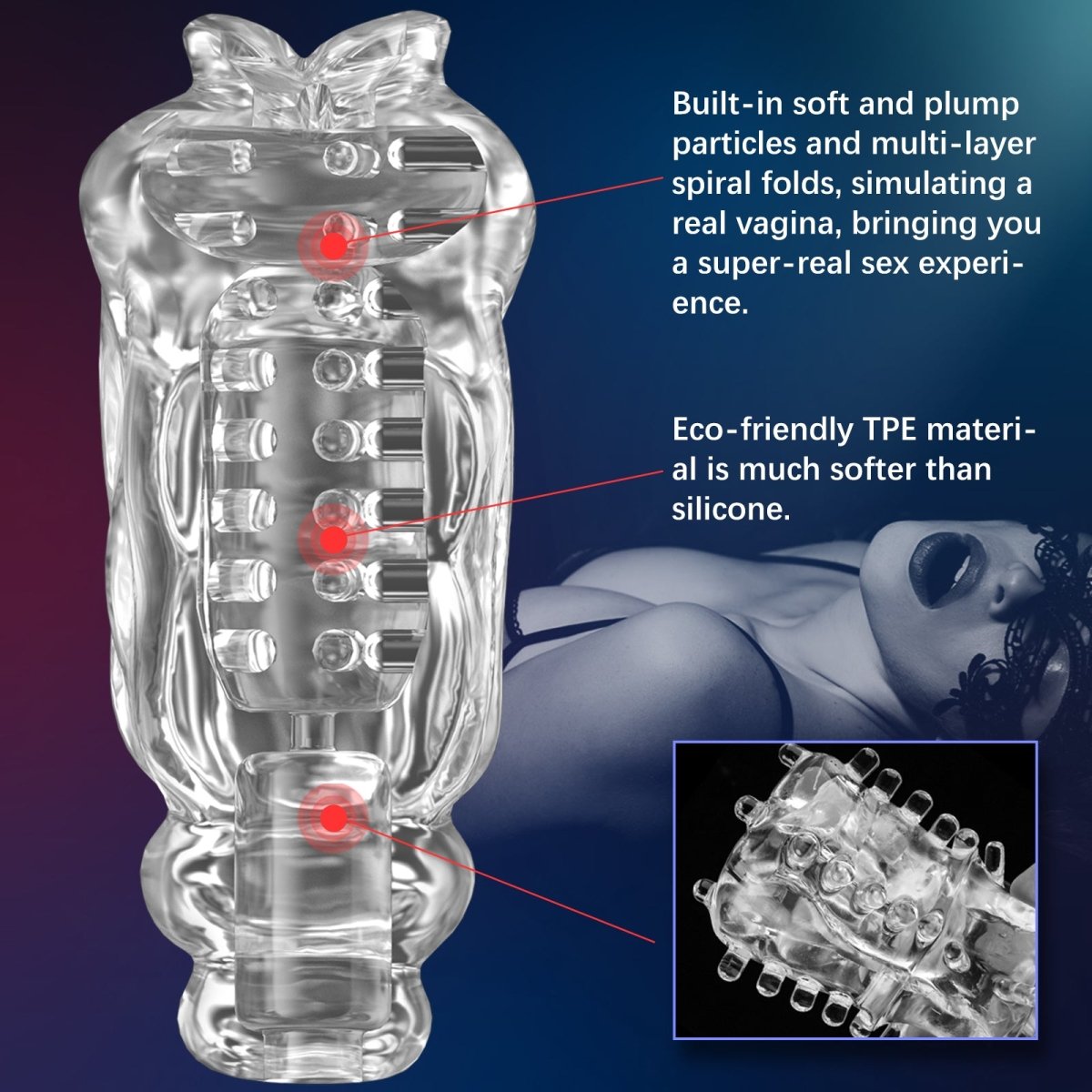 Auto Waterproof Suction and Vibration Male Masturbator - Sohimi