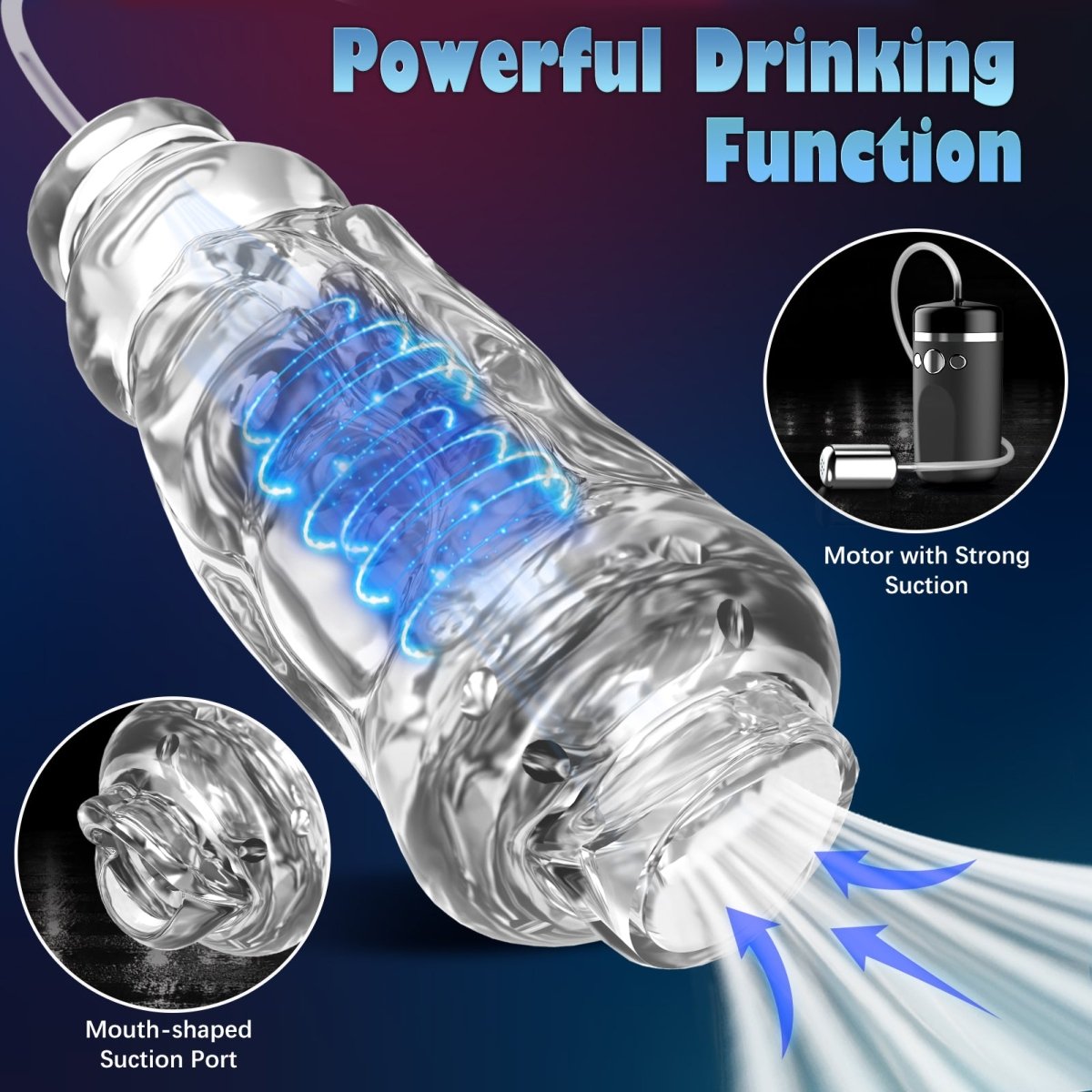 Auto Waterproof Suction and Vibration Male Masturbator - Sohimi