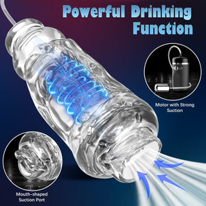 Auto Waterproof Suction and Vibration Male Masturbator - Sohimi