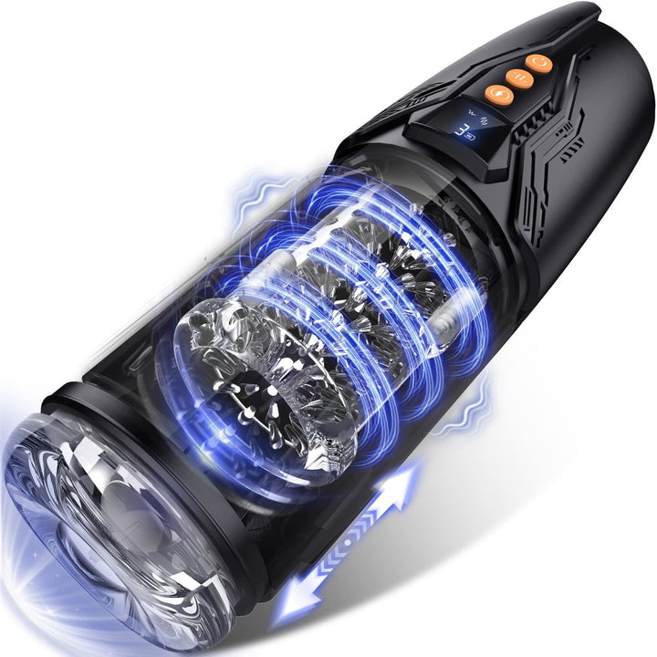 Automatic Thrusting and Rotating Vibrating penis pump Led Display Male Masturbator - Sohimi