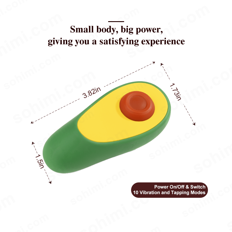 AVOCADO| 2 in 1 Tapping and Vibration Clitoris Stimulator - Sohimi