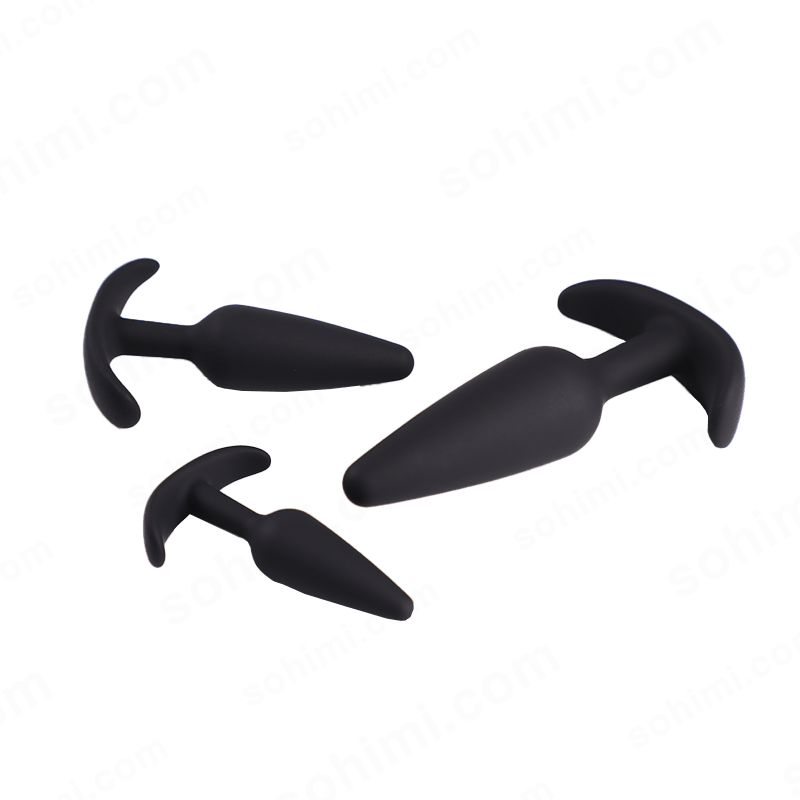 BAKI| 3 PCS Wearbale Silicone Anal Butt Plug - Sohimi