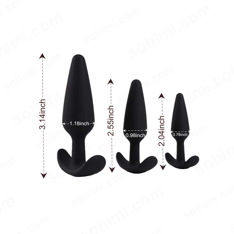 BAKI| 3 PCS Wearbale Silicone Anal Butt Plug - Sohimi