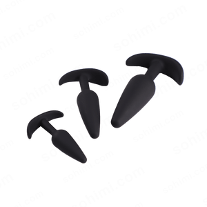 BAKI| 3 PCS Wearbale Silicone Anal Butt Plug - Sohimi