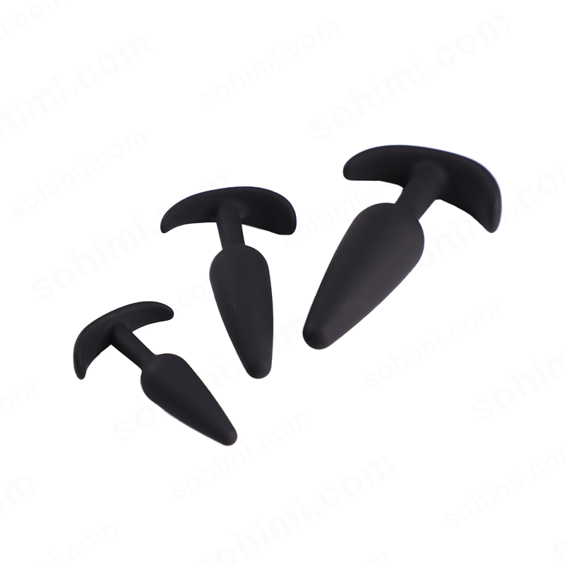 BAKI| 3 PCS Wearbale Silicone Anal Butt Plug - Sohimi