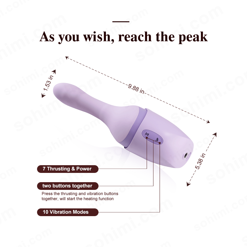 BEISI| 2025 Upgraded 2 in 1 Thrusting and Vibration G - Spot Vibrator Sex Toy - Sohimi