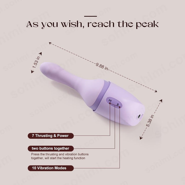 BEISI| 2025 Upgraded 2 in 1 Thrusting and Vibration G - Spot Vibrator Sex Toy - Sohimi
