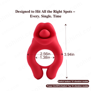 BEKEY| Penis Ring with Clitoris Testicle Stimulator for Couples - Sohimi