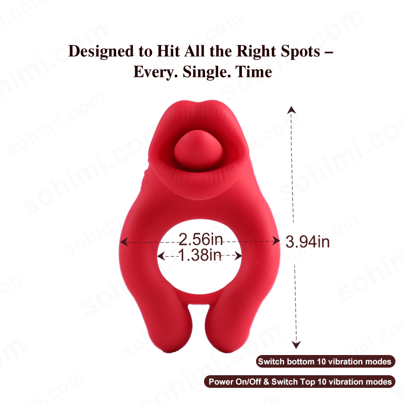 BEKEY| Penis Ring with Clitoris Testicle Stimulator for Couples - Sohimi