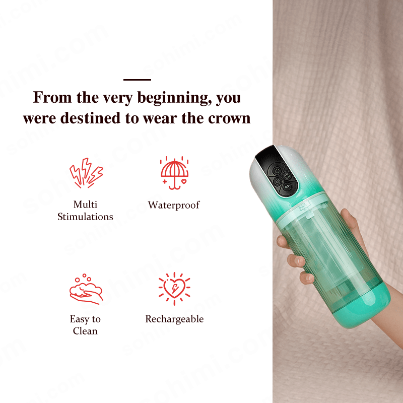 BOLE| 2 in 1 Penis Pump Enlargement Training Male Masturbator - Sohimi