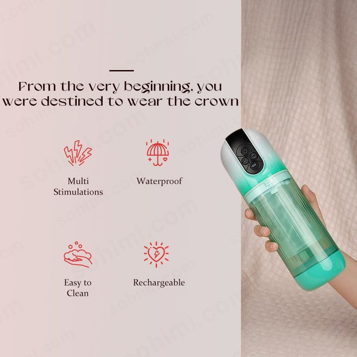 BOLE| 2 in 1 Penis Pump Enlargement Training Male Masturbator - Sohimi