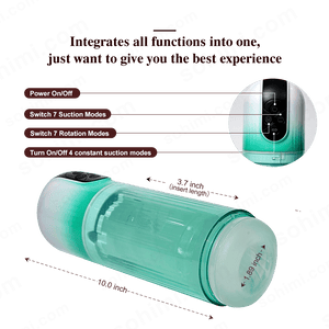 BOLE| 2 in 1 Penis Pump Enlargement Training Male Masturbator - Sohimi