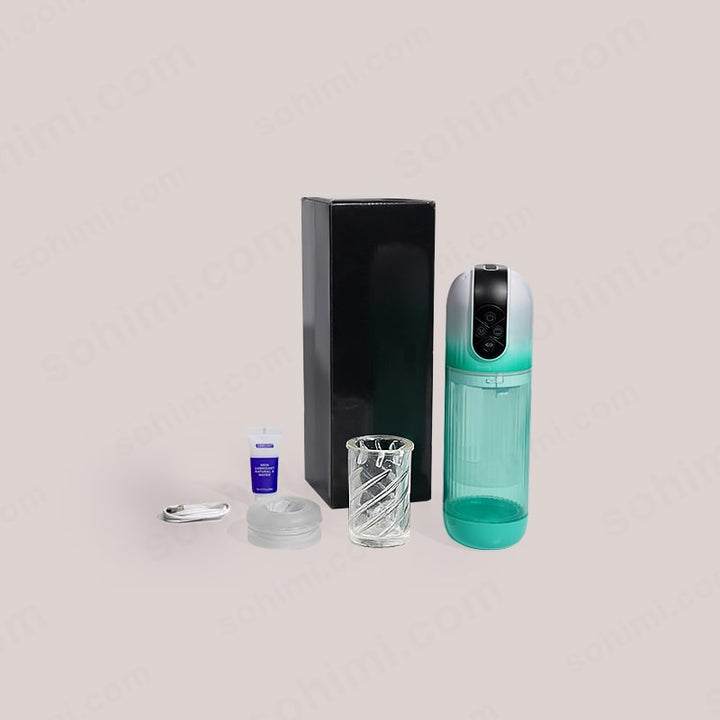 BOLE| 2 in 1 Penis Pump Enlargement Training Male Masturbator - Sohimi