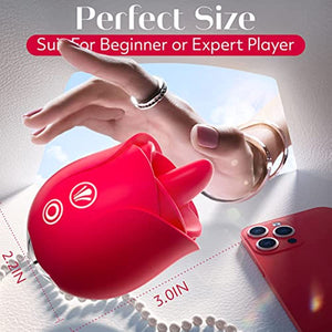 Clitoral Rose Sex Stimulator for Women with Tongue - Sohimi
