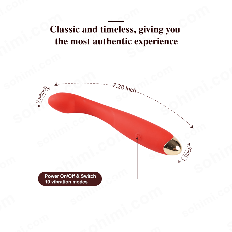 COCO|7.28inch Classic 10 Vibrating Female Vibe - Sohimi