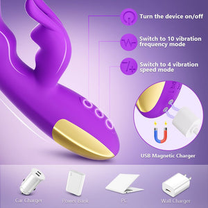 Crazy Female Rabbit G - Spot and Clitoral Vibration Stimulator - Sohimi