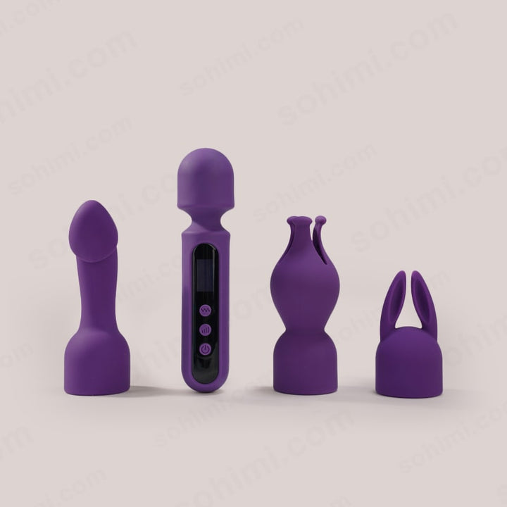 DADUN| 4 in1 Multifunctional Powerful Wand Vibrator Sex Toy Kit - Sohimi