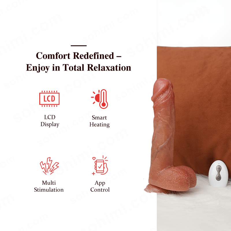 Dallin|Realistic Heating Vibration and Stretching Dildo - Sohimi