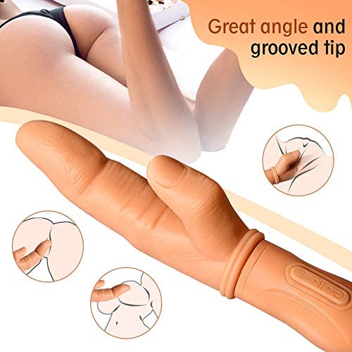 Deep G Spot Sex Fingers Shape Vibrator Thrusting Rotating with USB Charging - Sohimi