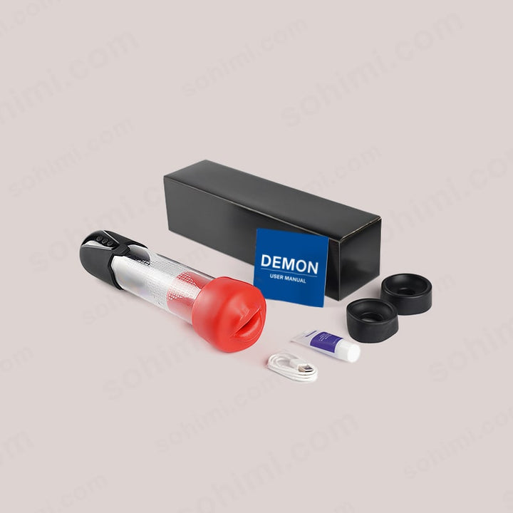 DEMON| Automastic Penis Extender Male Masturbator Mouth Sex Toy - Sohimi