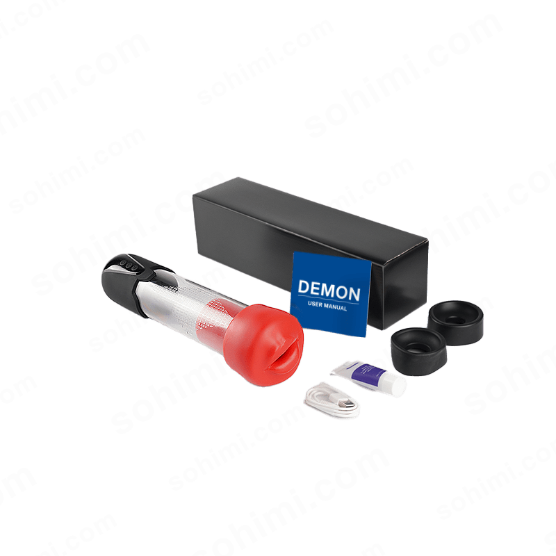 DEMON| Automastic Penis Extender Male Masturbator Mouth Sex Toy - Sohimi