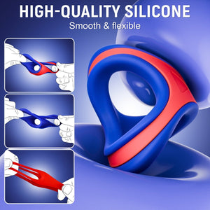 Detachable and Flexible Silicone Male Cock Ring - Sohimi