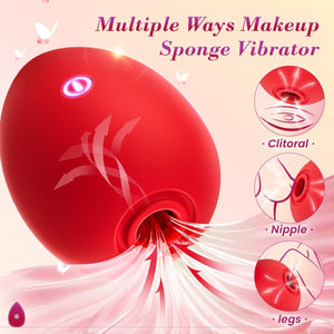 DEW| Adorable Deep 9 Sucking & 10 Vibrating Modes Female Vibrator Toy - Sohimi