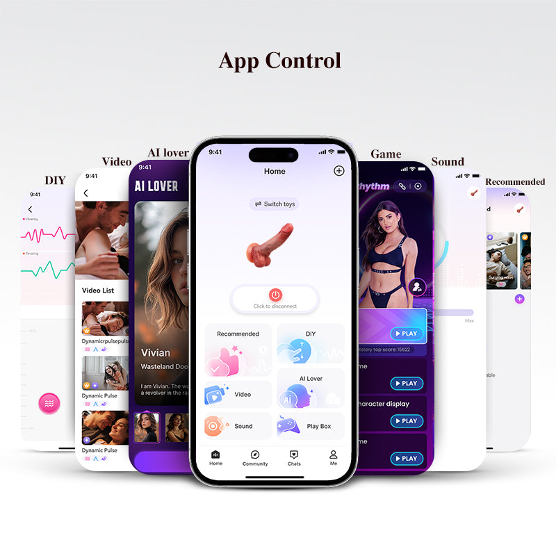 Dodge App Control Realistic Squirting Silicone Dildo | Sohimi