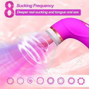 Double Stimulation Clitoral Sucking Tongue Vibrator - Sohimi