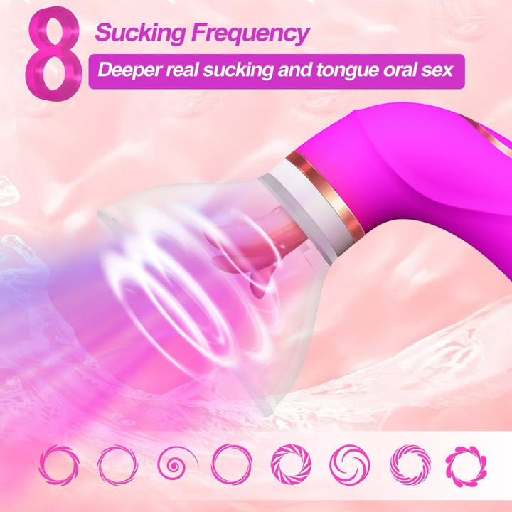 Double Stimulation Clitoral Sucking Tongue Vibrator - Sohimi