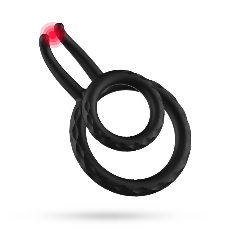 Dual Penis Silicone Multiple Combinations Testicle Ring - Sohimi