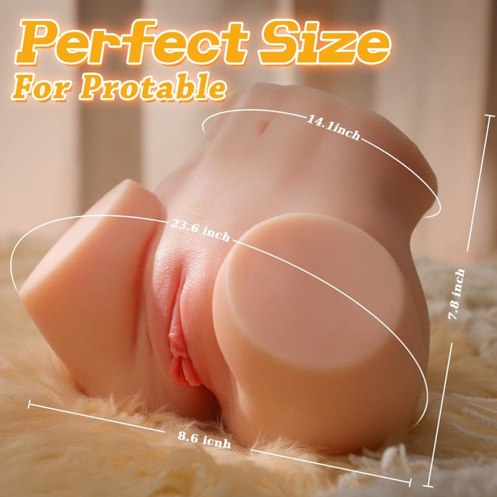 EINSEO 5.7lb Lifesize 12 vibrating Male Masturbator Big butt Sex Doll - Sohimi