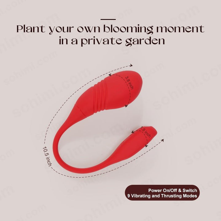 Euphoric 2| 2 in 1 Thrusting and Vibrating App Control G - Spot Vibrator - Sohimi
