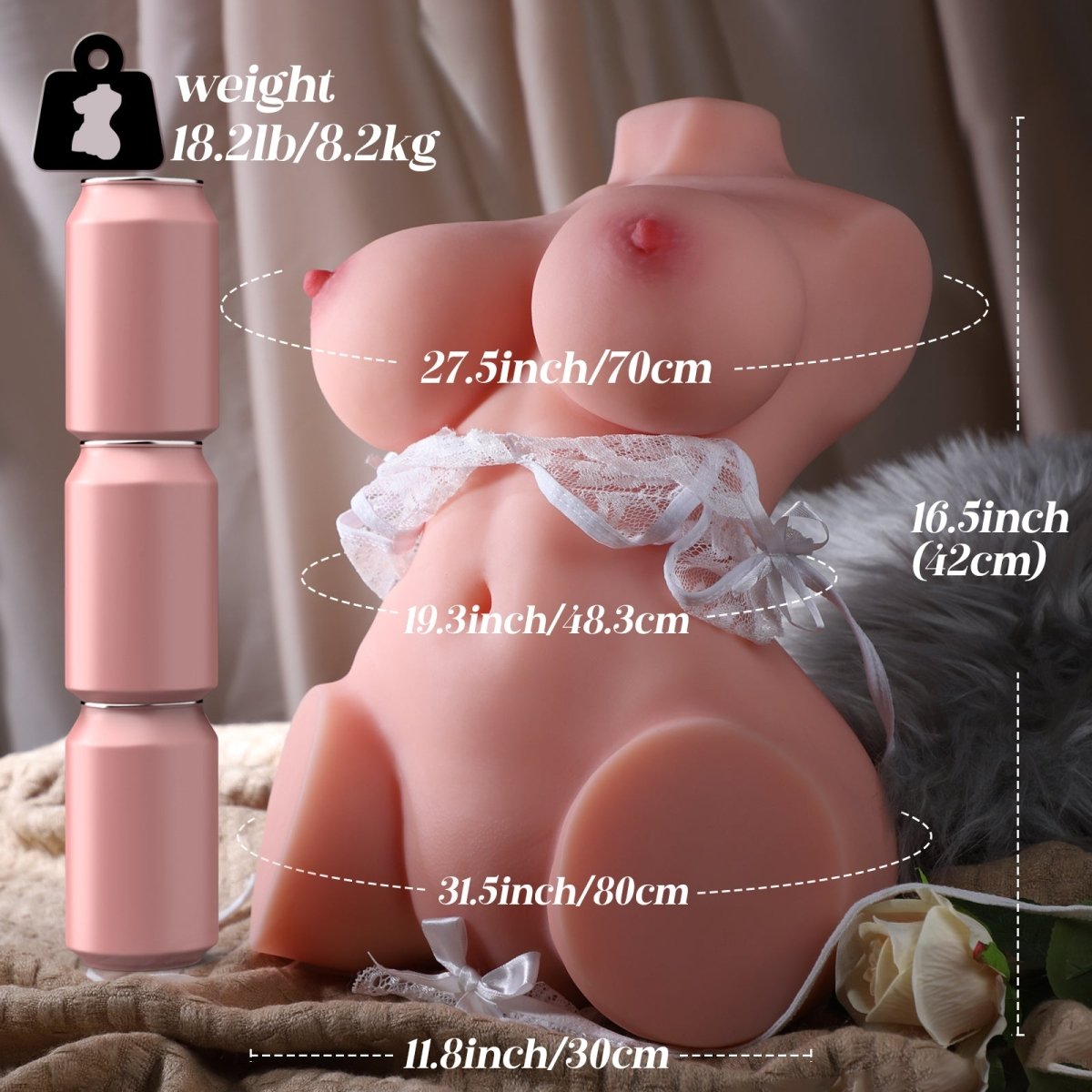 Sohimi EVA 18lb TPE torso doll body detail image