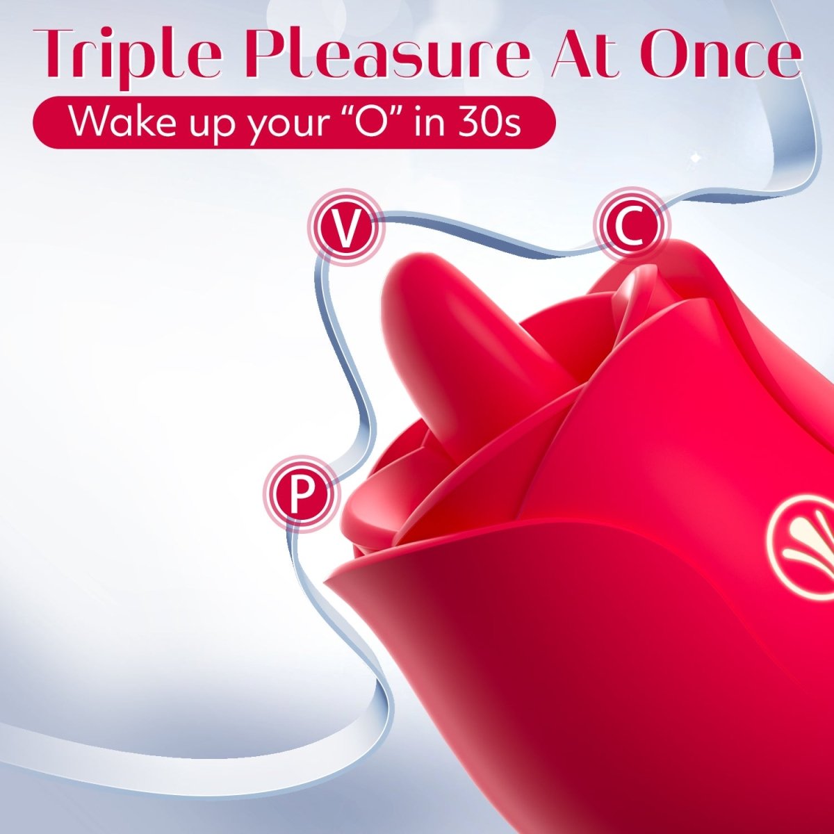 Female Tongue Licking and vibratiing Rose Clitorial Stimulator - Sohimi