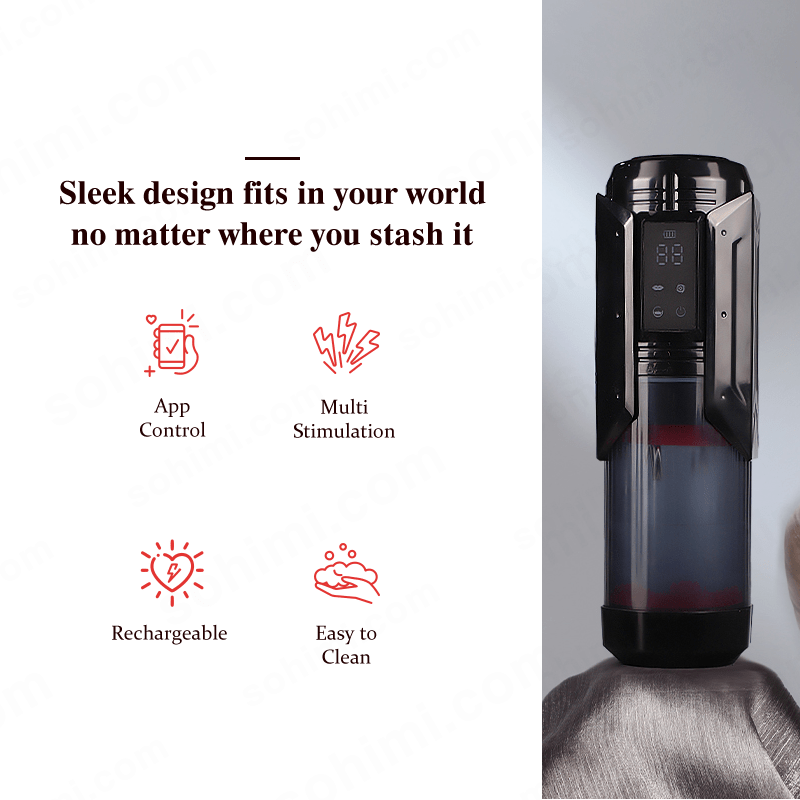 Gatling| App Control Thrusting and Rotation Male Stimulator - Sohimi