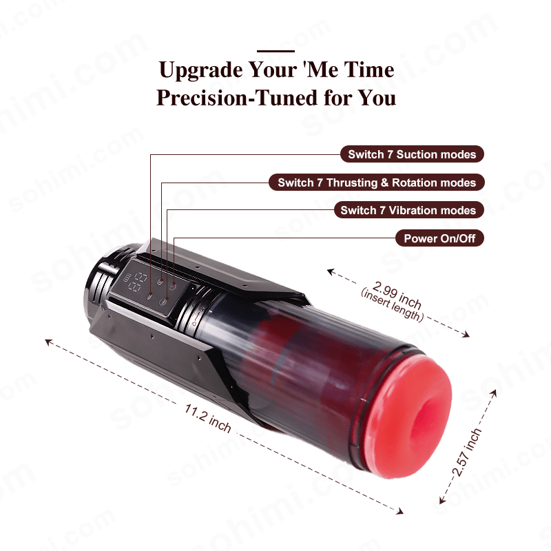 Gatling| App Control Thrusting and Rotation Male Stimulator - Sohimi