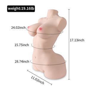 HERMOSA|Half Body Torso Sex Doll Likelife Size 19.16lb - Sohimi