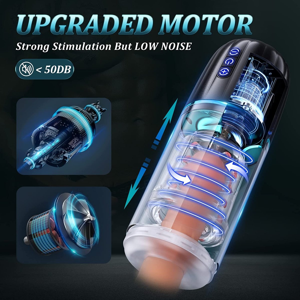 Thrusting & Rotating Male Masturbator