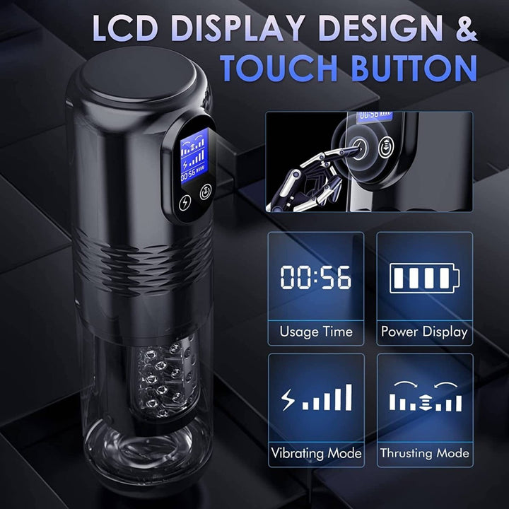 Innovative Motors Telescoping LCD Display Masturbator - Sohimi