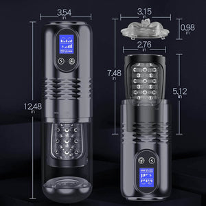 Innovative Motors Telescoping LCD Display Masturbator - Sohimi