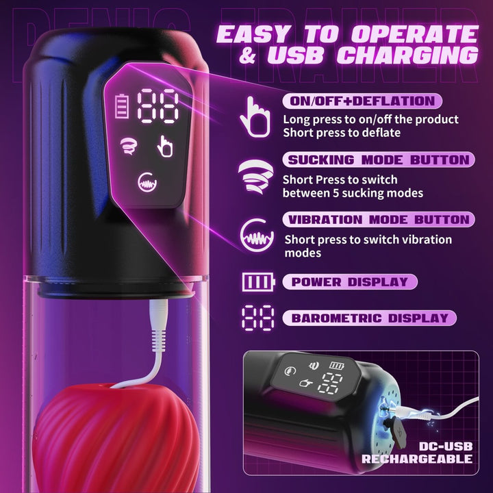 LAGOON App Control 2 in 1 Male Masturbation Penis Pumps - Sohimi