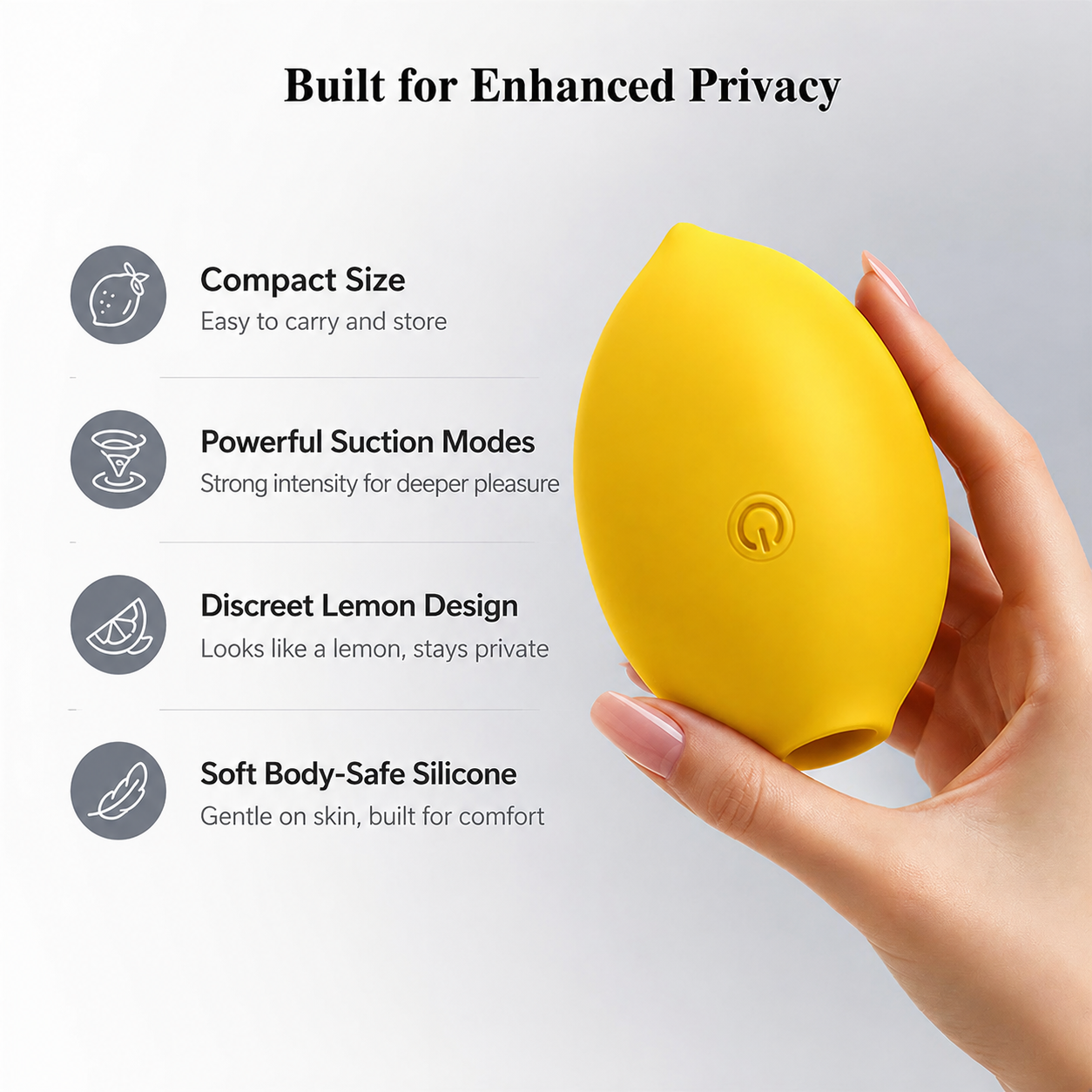 LEMON Air-Pulse Clitoris Suction Vibrator | Sohimi