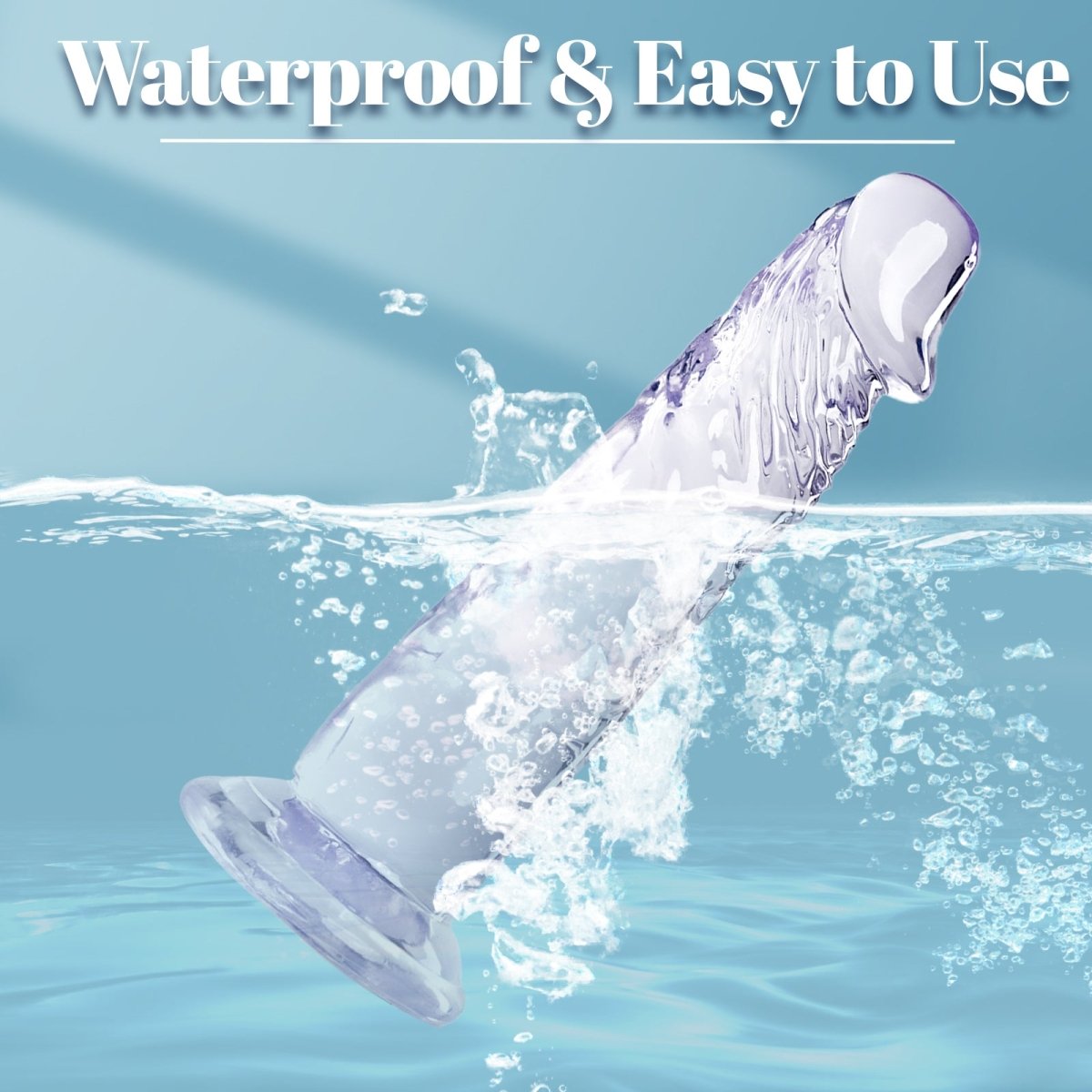 Lifelike Transparent Silicone Dildo with Suction Cup - Sohimi