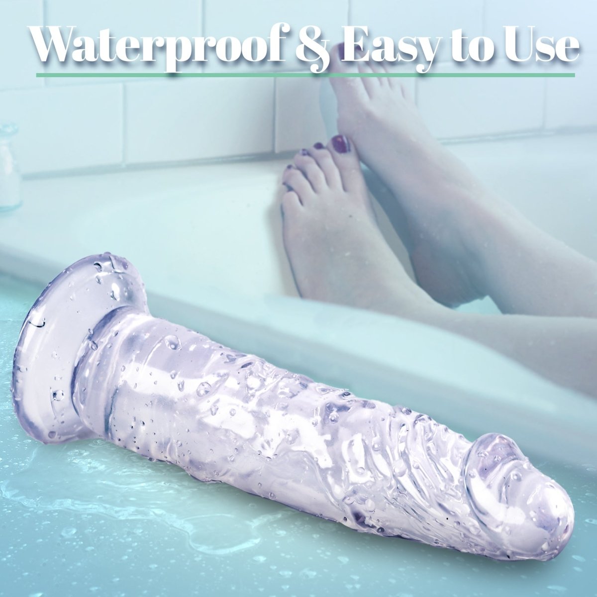 Lifelike Transparent Silicone Dildo with Suction Cup - Sohimi