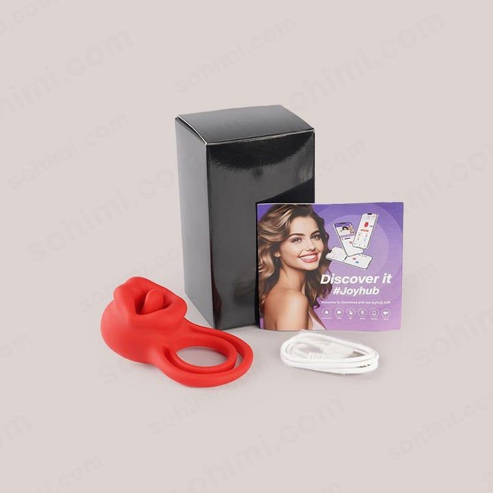 LINNA| Tongue Licking and Vibration Cock Ring for Couple - Sohimi