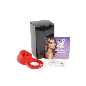 LINNA| Tongue Licking and Vibration Cock Ring for Couple - Sohimi