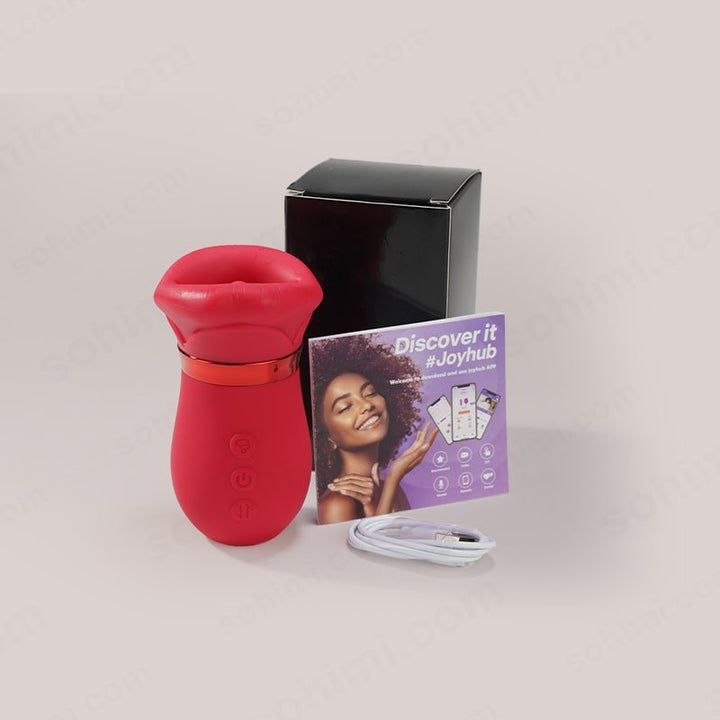 LIPS| Kiss App Control Tongue Licking Multi Stimulations Mouth Vibrator - Sohimi