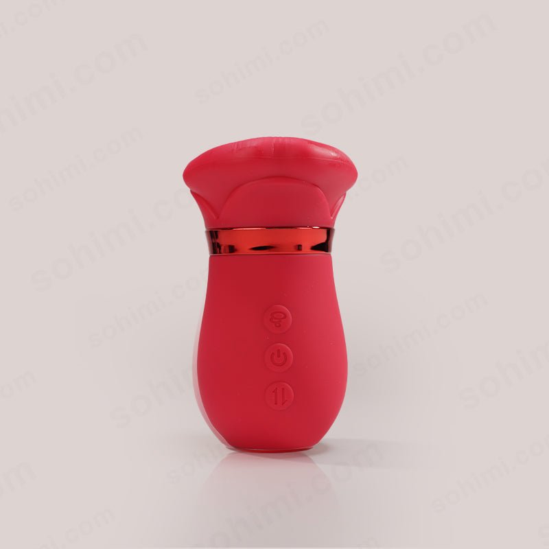 LIPS| Kiss App Control Tongue Licking Multi Stimulations Mouth Vibrator - Sohimi