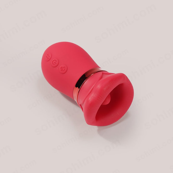 LIPS| Kiss App Control Tongue Licking Multi Stimulations Mouth Vibrator - Sohimi